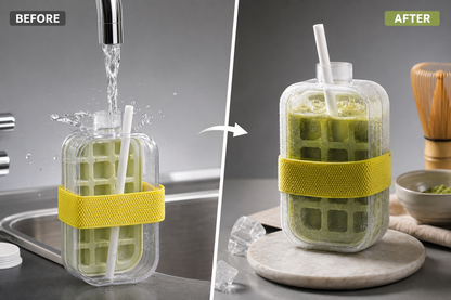 Gobelet à glace avec paille